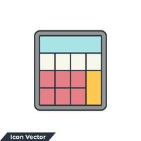 calculator icon logo vector illustration. calculator symbol template for graphic and web design collection