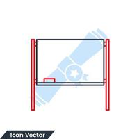 ilustración vectorial del logotipo del icono de la junta escolar. plantilla de símbolo de pizarra para la colección de diseño gráfico y web vector