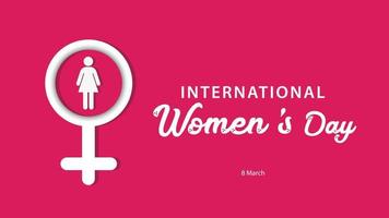 International Women's Day. Vector illustration background