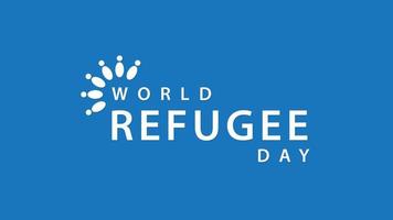 día mundial de los refugiados. ilustración vectorial vector
