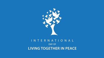 International Day of Living Together in Peace. Vector illustration