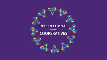 International Day of Cooperatives. Vector illustration.