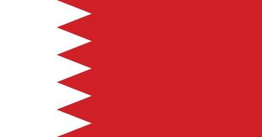 Bahrain flag with original RGB color vector illustration design