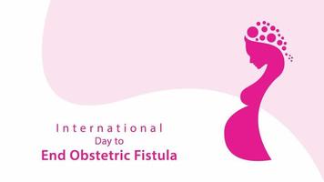 International Day to End Obstetric Fistula. Vector illustration