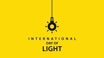 International Day of Light. Vector illustration.