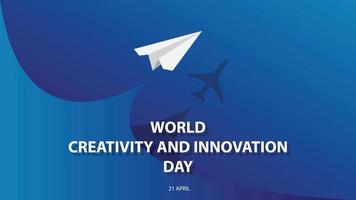 día mundial de la creatividad y la innovación. ilustración vectorial vector