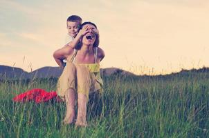 woman child outdoor photo