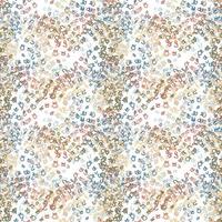 Fantasy messy freehand doodle geometric shapes seamless pattern.  Infinity ditsy scribble abstract card, layout. Creative background. Textile, fabric, wrapping paper. vector