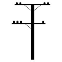 vector de ilustración de icono de poste de energía