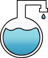 gradient shaded cartoon science experiment vector