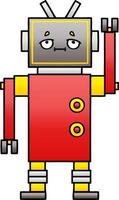 gradient shaded cartoon robot vector