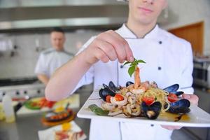 chef preparing food photo