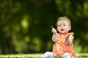 baby in park photo