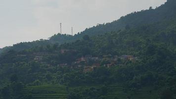 smoky picture of hills of uttarakhand. photo