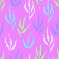 Seamless  dark beige pattern with bouquets drawn in a flat style for gift wrapping vector
