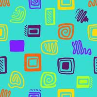 seamless pattern with abstract elements vector