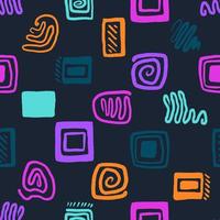 seamless pattern with abstract elements vector