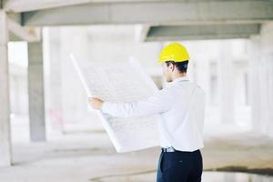 architect on construction site photo