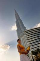 Dubai, 2022 - happy tourist woman photo