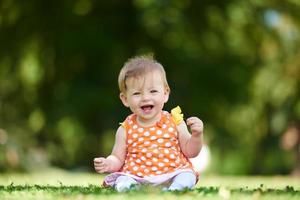 baby in park photo