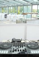 DJ set at a wedding venue photo