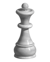 render 3d de reina de ajedrez de cerámica plateada png