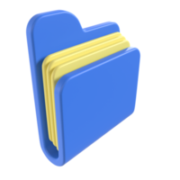 folder 3d illustration rendering png