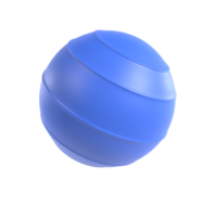 pilates ball 3d illustration rendering png