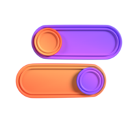 switch button 3d illustration rendering png