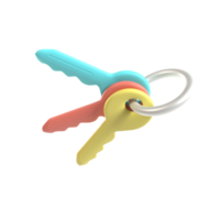 sleutel 3d illustratie renderen png