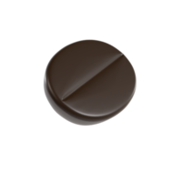 renderização de ilustração 3d de grãos de café png