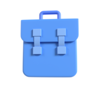 Briefcase 3d illustration rendering png