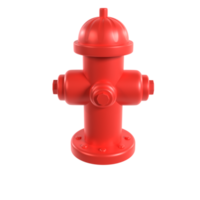 renderizado de ilustración 3d de hidrante png
