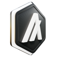 Algorand ALGO Badge Crypto 3D Rendering png