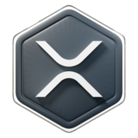 XRP Badge Crypto3D Rendering png