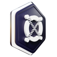 Elrond EGLD Badge Crypto 3D Rendering png