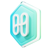 Harmony ONE Badge Crypto 3D Rendering png