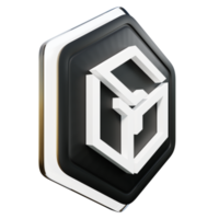 Gala GALA Badge Crypto 3D Rendering png