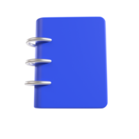 renderização de ilustração 3d de caderno de desenho png