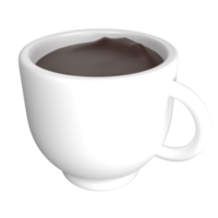 Kaffee 3D-Darstellungswiedergabe png