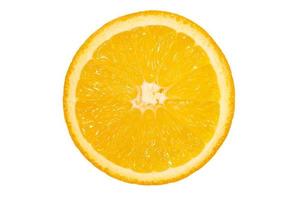 Fresh juicy fruit, orange, isolated white background photo