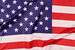 National USA flag, patriotic symbol of America photo