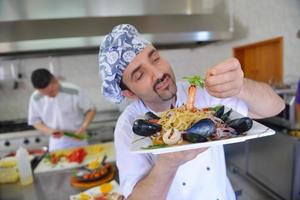 chef preparing food photo