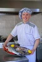 chef preparing food photo