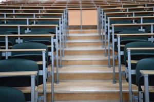 Empty classroom view photo