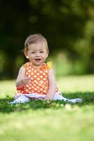 baby in park photo