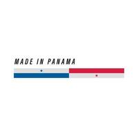 Made in Panama, badge or label with flag isolated vector