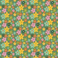 Seamless floral pattern for fabric decoration. Floral patterned dress. vector