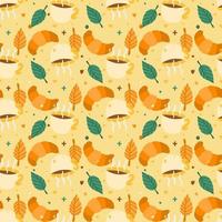 Patterns for decorating fabrics, printing on fabrics. Autumn seamless pattern. vector