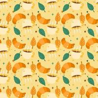 Patterns for decorating fabrics, printing on fabrics. Autumn seamless pattern. vector